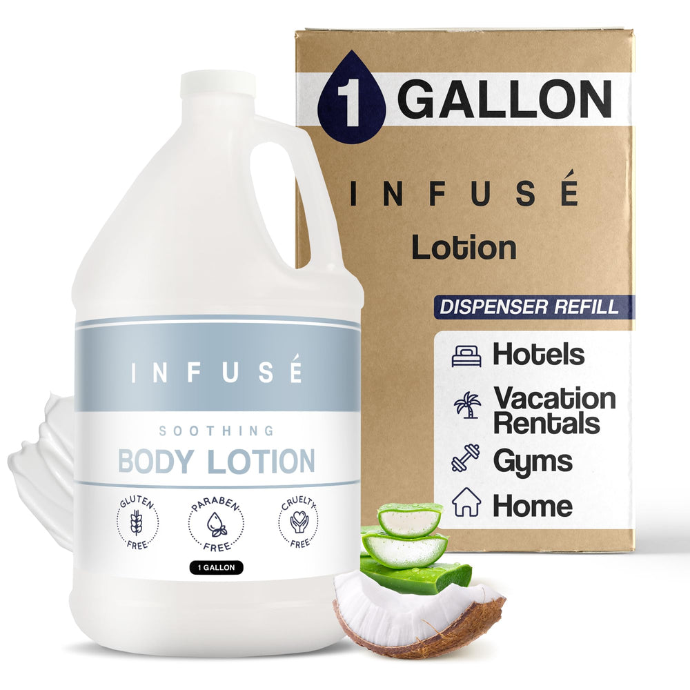 1-Shoppe All-in-Kit H2O Tropical Infuse bottle for easy refills in wall-mounted dispensers.