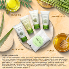 1-Shoppe All-in-Kit travel body wash bottle with botanical scent.
