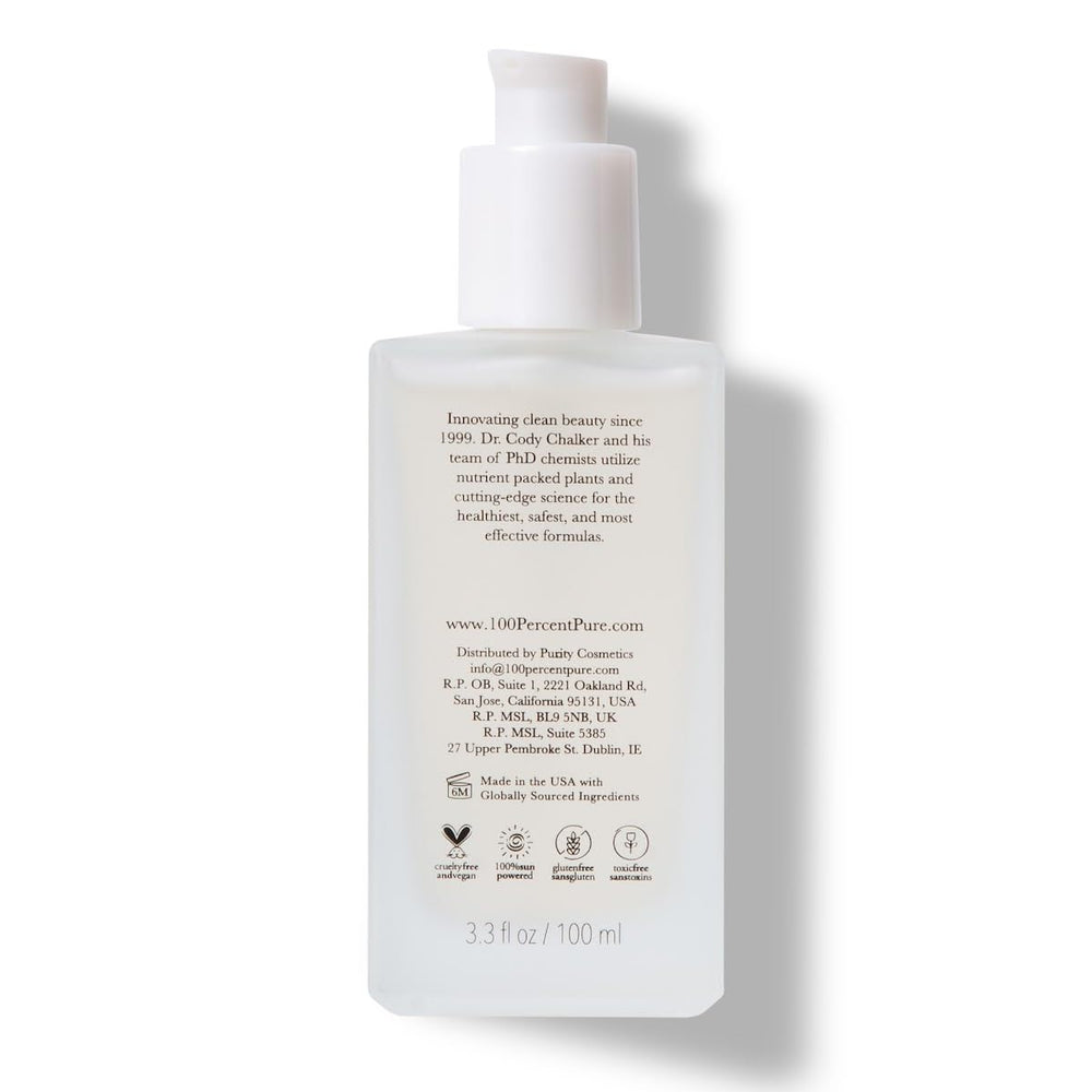 100% PURE Restorative Sea Essence Toner close-up highlighting hydrating formula.