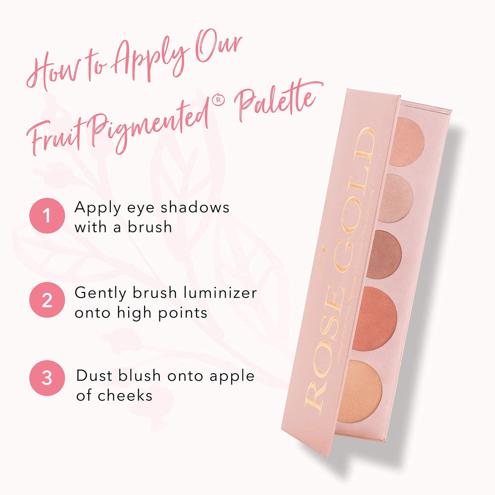 Vegan and cruelty-free beauty from 100% PURE Rose Gold Palette.