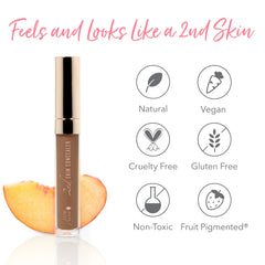 100% Pure 2nd Skin Concealer on the face with smooth texture and full coverage.