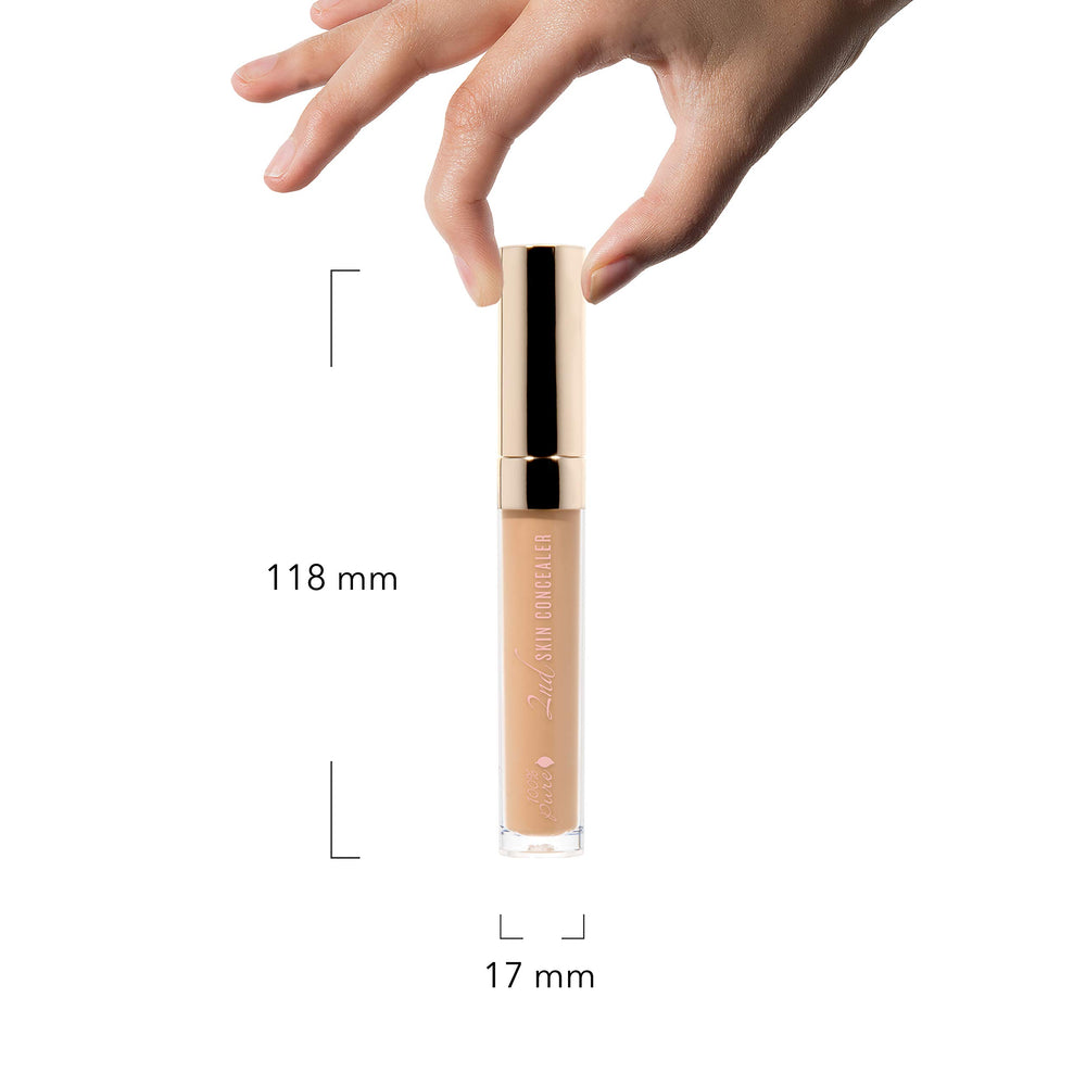 Eco-conscious packaging of 100% PURE 2nd Skin Concealer shade 5 with wand