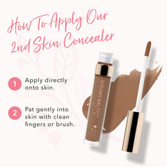 100% Pure concealer under-eye application for brightening without heaviness.