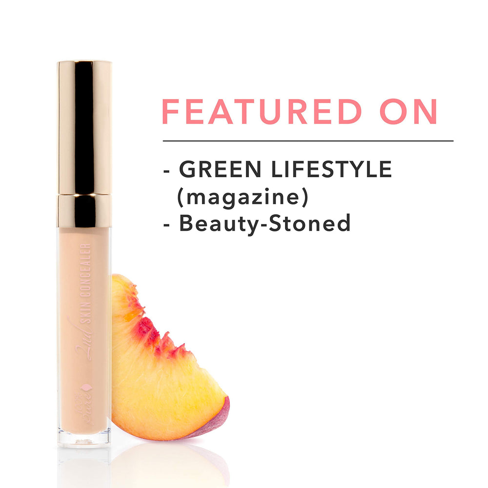 Vegan, cruelty-free branding on 100% PURE concealer packaging.