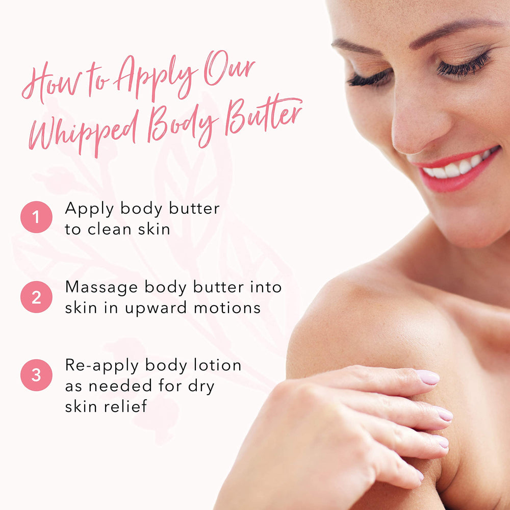 Daily-use shot of 100% PURE Coconut Whipped Body Butter on skin for moisture