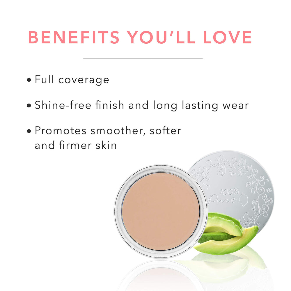 Sand shade swatch shows light-medium skin with a neutral undertone.