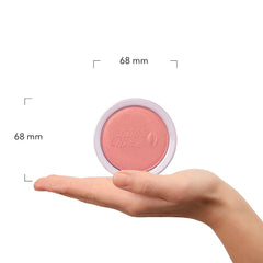 100% PURE Mimosa blush uses rice powder for a soft, feathered finish