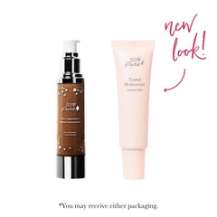Texture swirl of 100% PURE tinted moisturizer showing light, blendable coverage