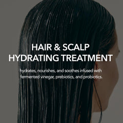Daily use routine with hydrating hair care product.