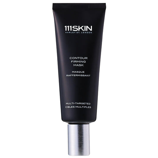 111SKIN Black Diamond Contour Firming Mask bottle pour shows premium overnight hydration