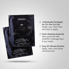 111SKIN Black Diamond neck mask applied to neck and décolletage for smoothing