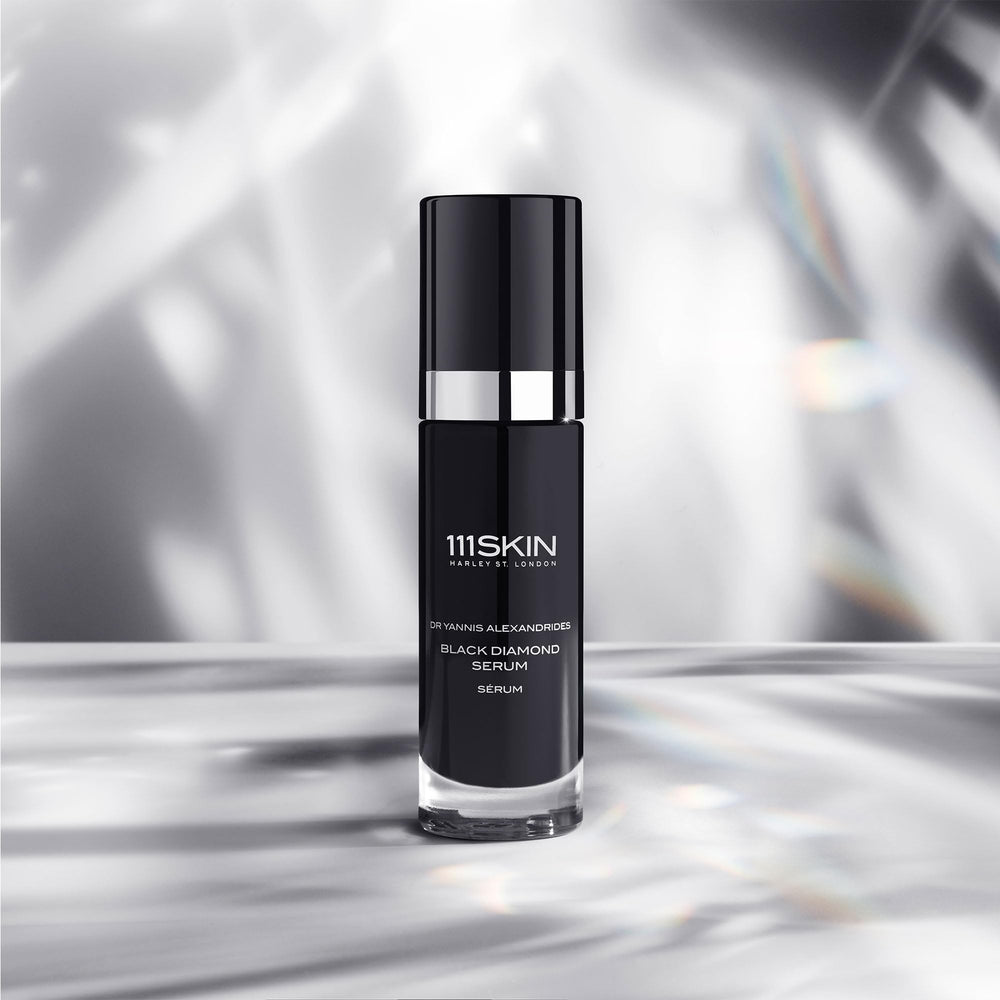 111SKIN bottle and dropper with clear branding for daily routine.