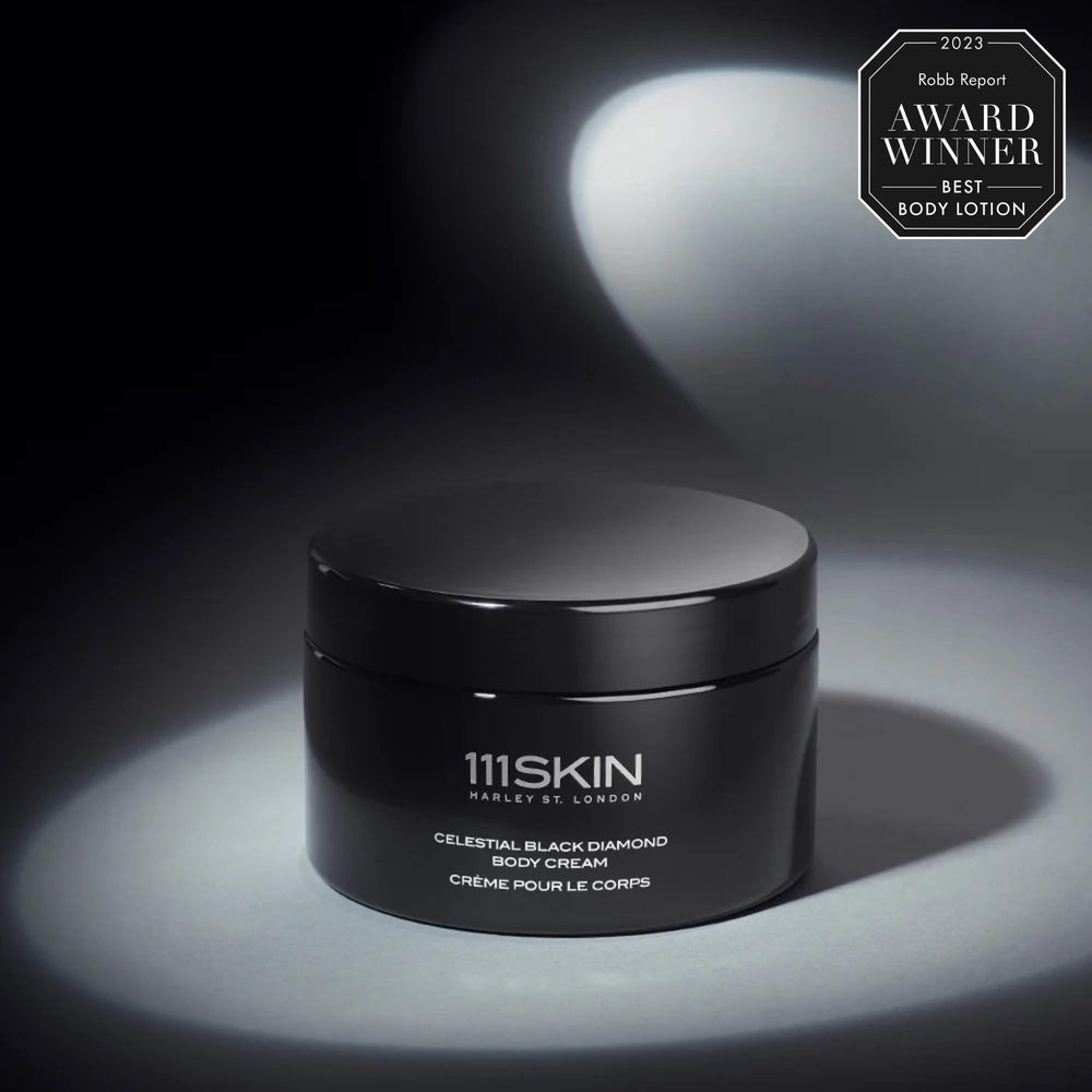 Rich texture of 111SKIN Celestial Black Diamond Body Cream shown