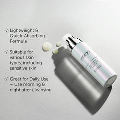 111SKIN dark spot serum applied on cheek for radiant-looking skin