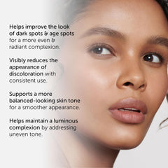 111SKIN dark spot serum droplet swirl on skin surface