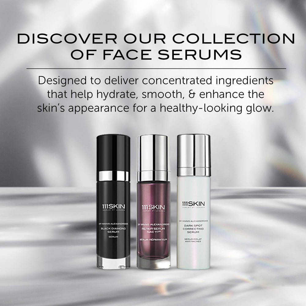 111SKIN NAC Y2 serum applied to neck and decolletage.