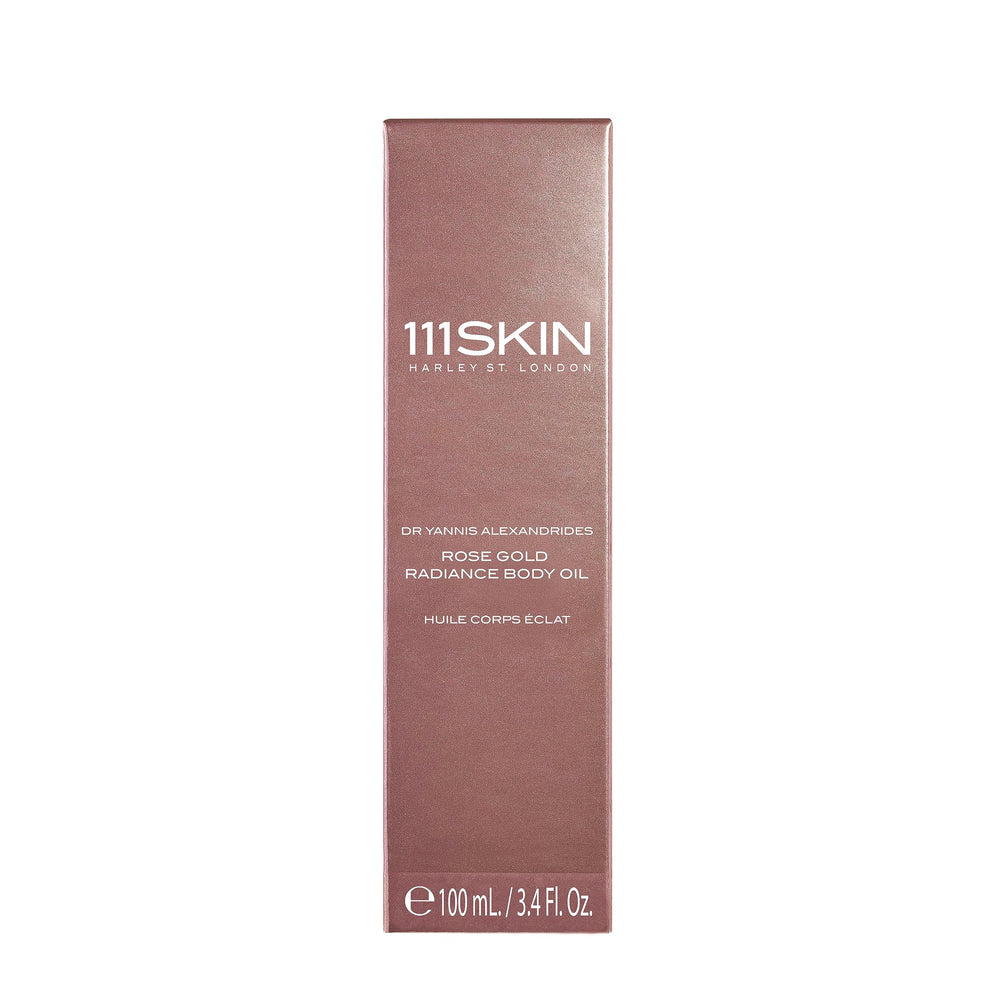 Applying 111SKIN Rose Gold Radiance Body Oil for non-greasy moisture