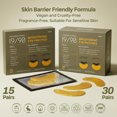 Hyaluronic acid-infused patches providing gentle under-eye hydration.