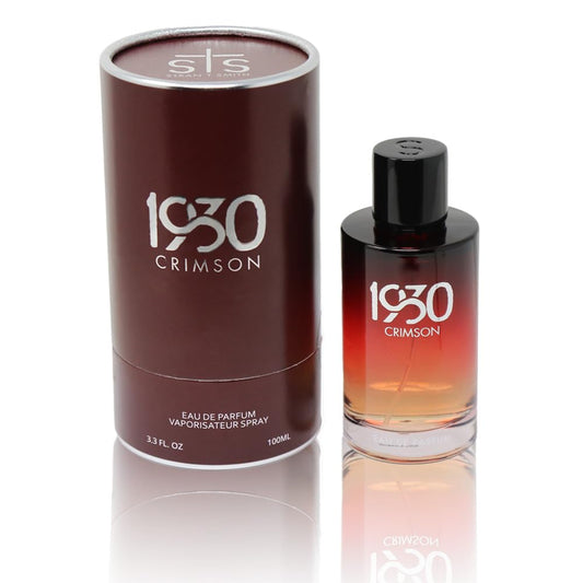 1930s Crimson bottle front view, showcasing classic packaging for gifting.