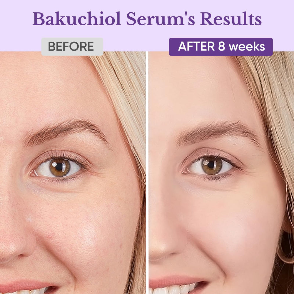 1HEROLABS Bakuchiol Serum being applied for daytime use with hydration boost.