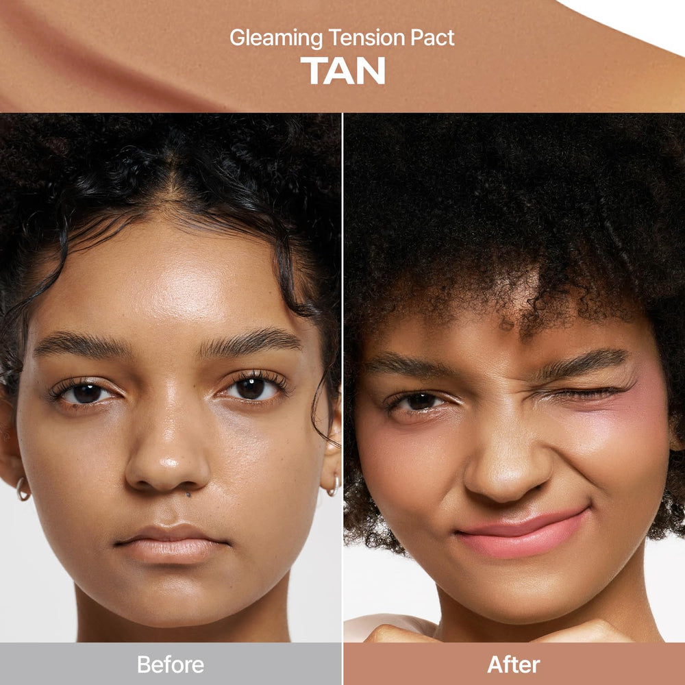 2aN Gleaming Tension Cushion Pact mesh compartment highlights controlled coverage.