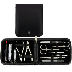 3 Swords Germany 12-piece manicure kit for professional home nail care.
