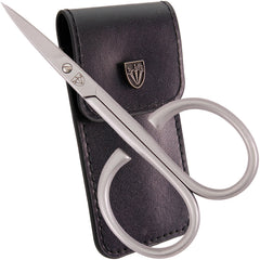 3 Swords Germany curved cuticle scissors with case offer precise grooming at home.