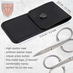 3 Swords Germany extra big eye nail scissors for thicker fingers.