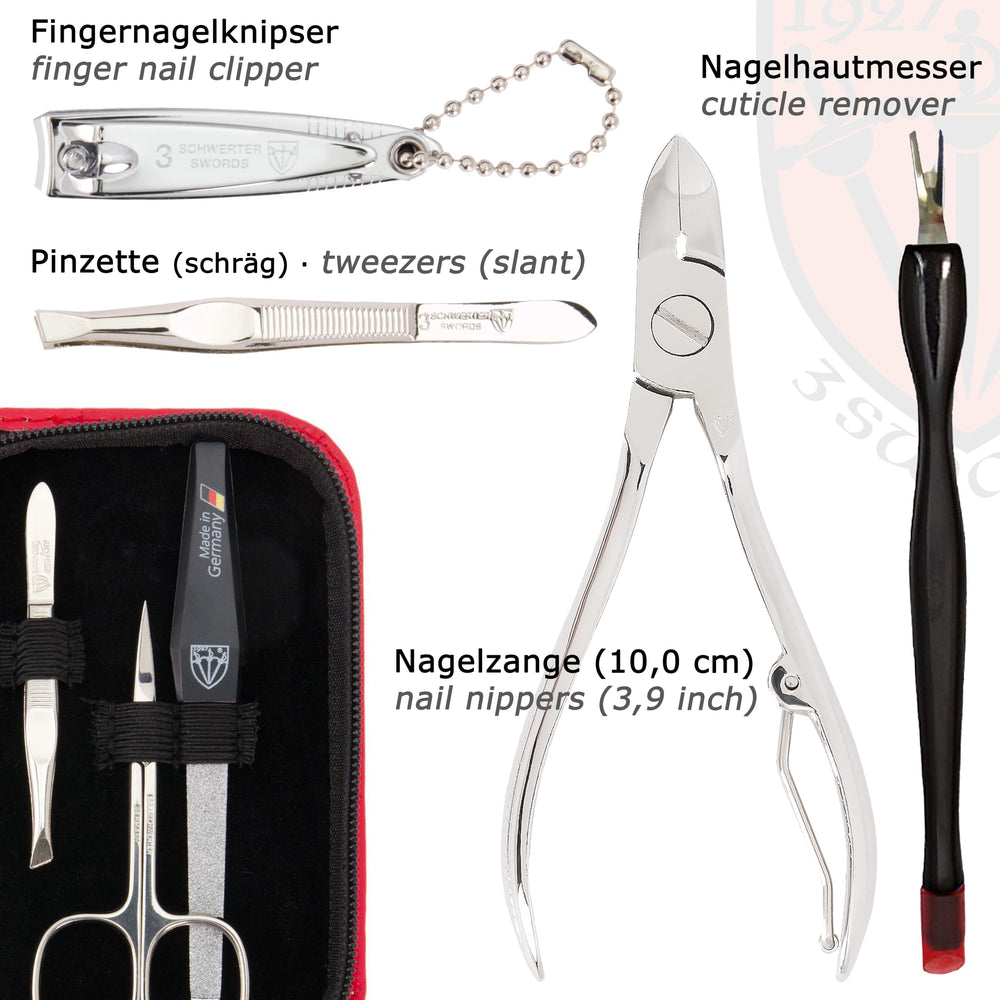 3 Swords Germany finger nail clipper with smooth cutting and durability.