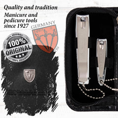 3 Swords Germany genuine black leather case, compact and elegant