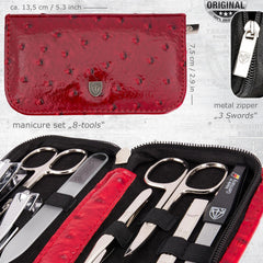 3 Swords Germany glass and sapphire nail files smooth edges.