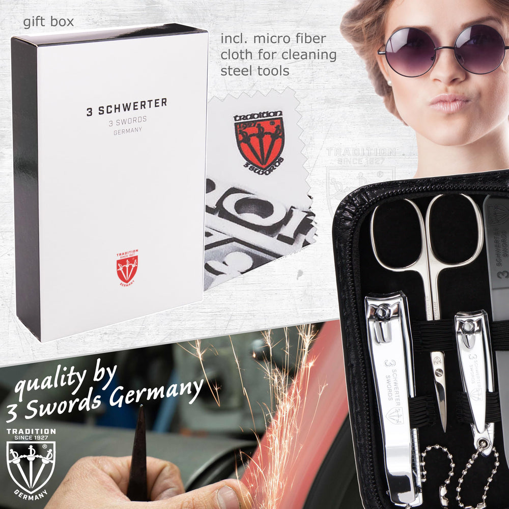 3 Swords Germany glass nail file double-sided for gentle shaping and long wear