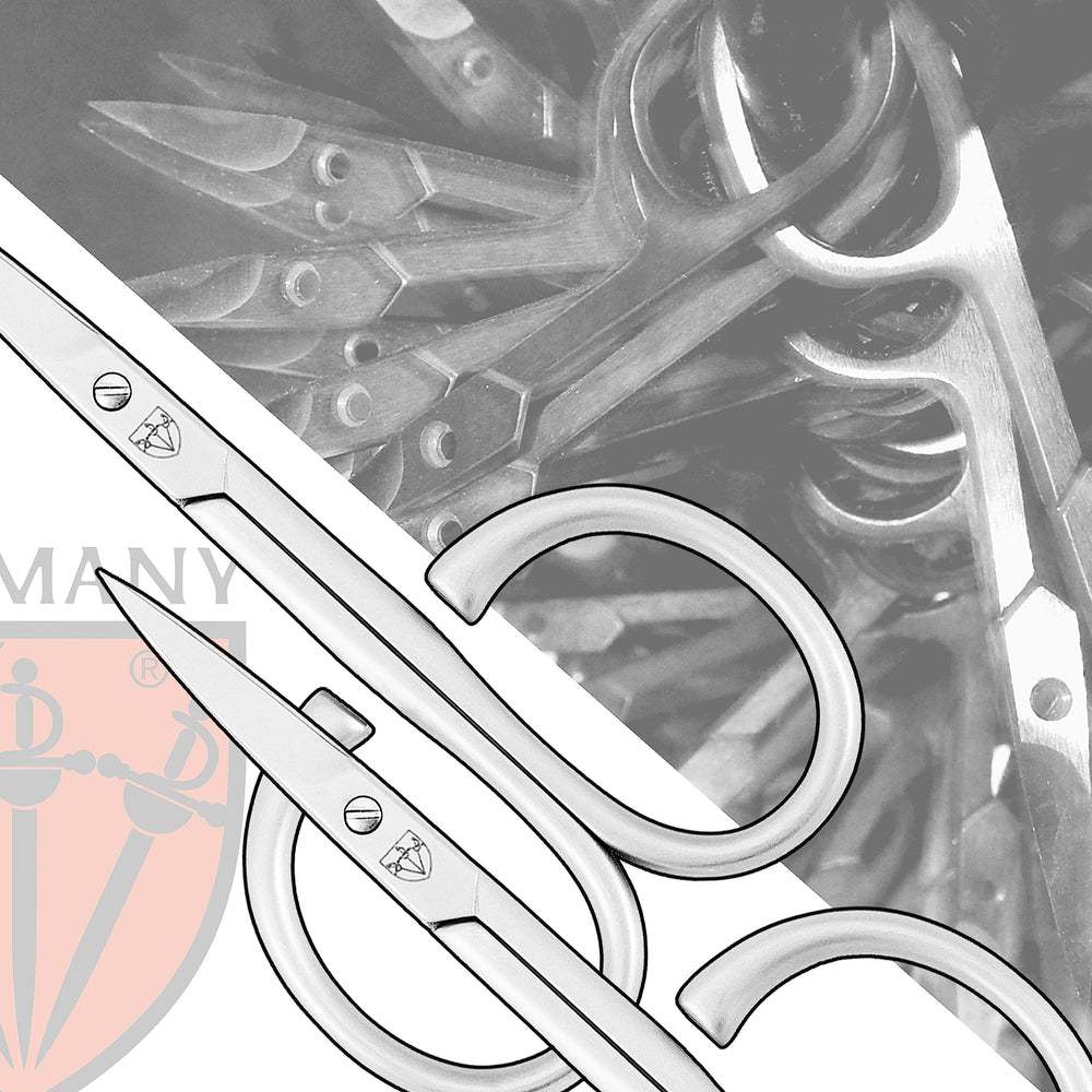 3 Swords Germany precision cuticle scissors with honed edge for detail work.