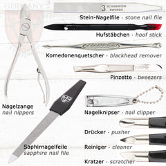 3 Swords Germany sapphire and stone nail files for smooth shaping