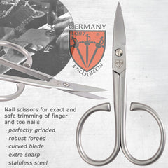 3 Swords Germany stainless steel nail scissors with durable sharpness.