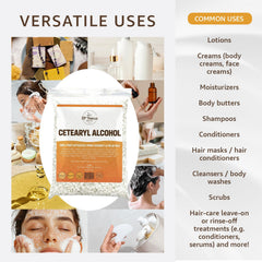 Coconut- and palm-derived Cetearyl Alcohol from 33RD PARALLEL SOAP CO stabilizes emulsions.