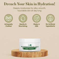 360Feel Wild Passion lotion applied to hand demonstrates quick absorption