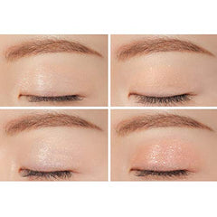 Sparkling glitter finishes brighten eyes with dimensional depth