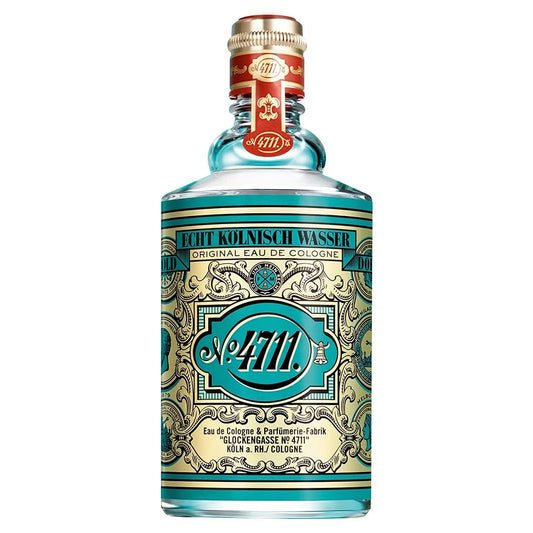 4711 Muelhens Eau de Cologne bottle, front view, timeless citrus fragrance for daily wear.
