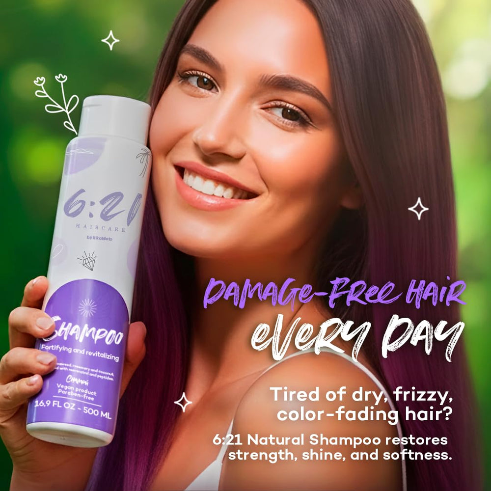621 Haircare color-safe formula label—safe for dyed or chemically processed hair