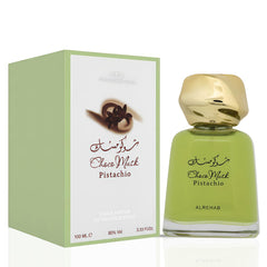 A Center Choco Musk Pistachio bottle with nutty fragrance and all-day wear appeal.