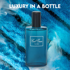 A CENTER Cool Ocean bottle pour demonstrates a lasting scent for meetings