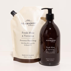 A LA MAISON 16.9 oz refill promotes long use between replacements.