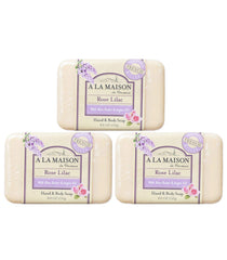 A La Maison Rose Lilac bar soap in packaging for premium daily hand care.