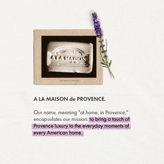 Close-up of Rosemary Mint lather from A LA MAISON hand soap, highlighting skin-friendly glycerin.