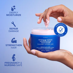 AAVRANI mask application from mid-lengths to ends for nourishing softness