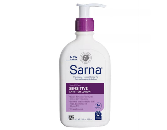 AB Sarna Sensitive lotion bottle for daily use on dry skin