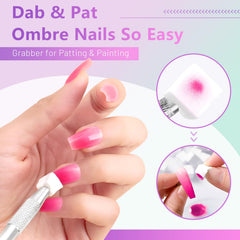 ABAC base/top coat and brush washer set for easy cleanup