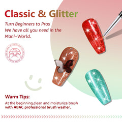 ABAC holiday shades layer beautifully for rich ombre and festive looks.