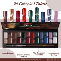 ABAC creamy, high-pigment formula enables easy mixing and gradients.
